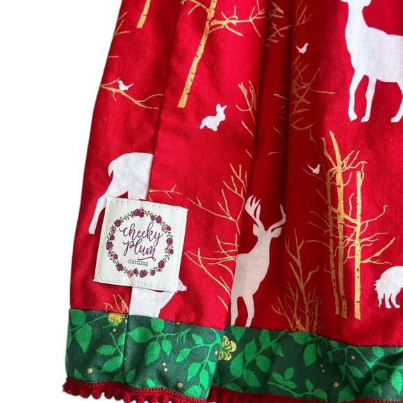 CHEEKY PLUM Boutique Holiday Dress 3T - Picture 6 of 9